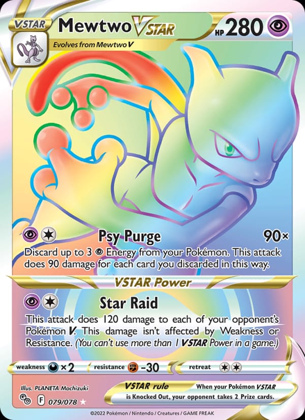 Mewtwo VSTAR 079/078 Pokémon GO Pokémon card