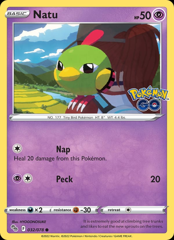 Natu 032/078 Pokémon GO Pokémon card
