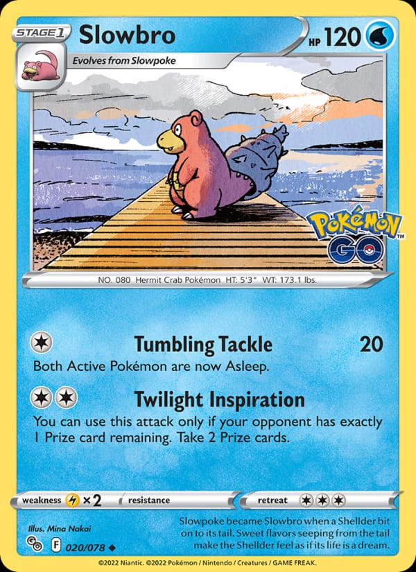 Slowbro 020/078 Pokémon GO Pokémon card