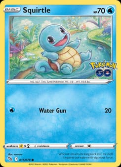 Squirtle 015/078 Common – Pokémon GO Pokémon card