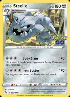 Steelix 044/078 Uncommon – Pokémon GO Pokémon card