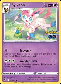 Sylveon 035/078 Holo Rare – Pokémon GO Pokémon card