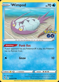 Wimpod 025/078 Common – Pokémon GO Pokémon card
