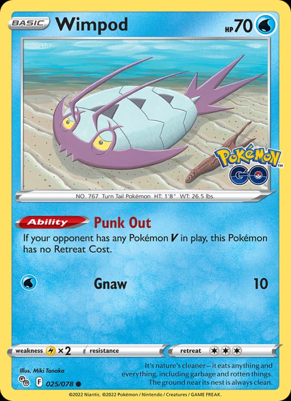 Wimpod 025/078 Pokémon GO Pokémon card
