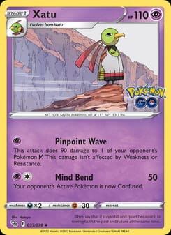 Xatu 033/078 Uncommon – Pokémon GO Pokémon card