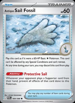 Antique Sail Fossil 069/088 Common – Perfect Order Pokémon card