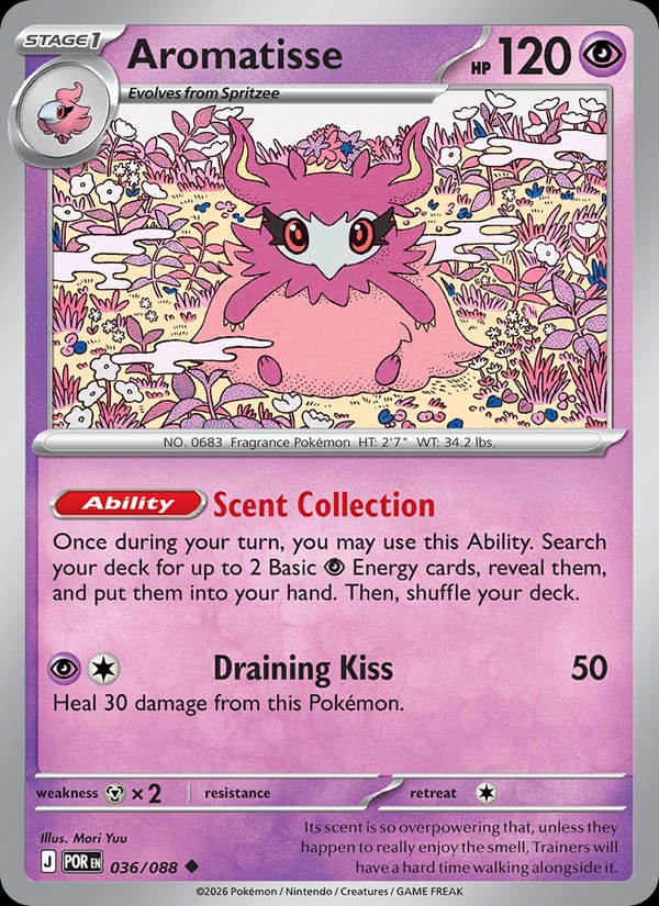 Aromatisse 036/088 Perfect Order Pokémon card