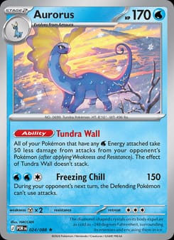 Aurorus 024/088 Rare – Perfect Order Pokémon card