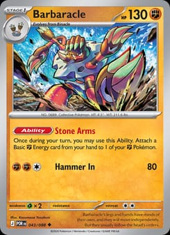 Barbaracle 043/088 Uncommon – Perfect Order Pokémon card