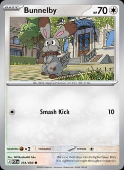 Bunnelby 064/088 Common – Perfect Order Pokémon card