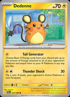 Dedenne 029/088 Common – Perfect Order Pokémon card