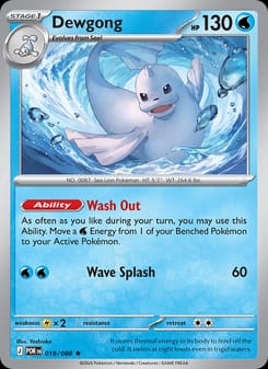 Dewgong 019/088 Rare – Perfect Order Pokémon card