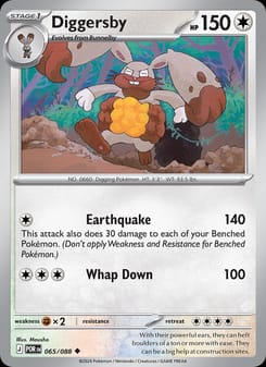 Diggersby 065/088 Uncommon – Perfect Order Pokémon card