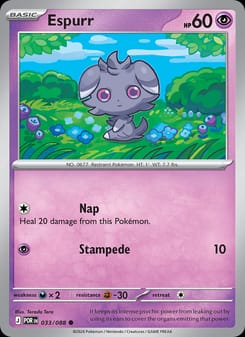 Espurr 033/088 Common – Perfect Order Pokémon card
