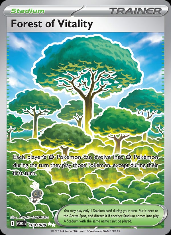 Forest of Vitality 109/088 Perfect Order Pokémon card