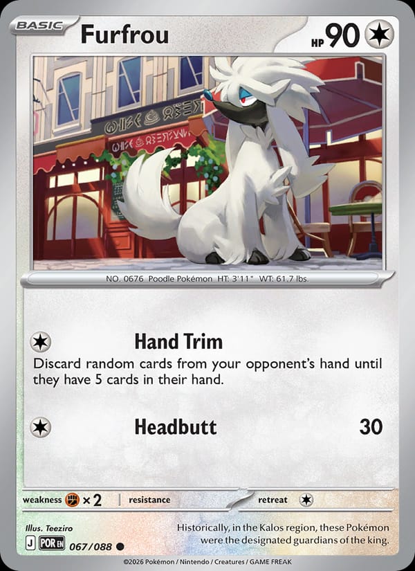 Furfrou 067/088 Perfect Order Pokémon card
