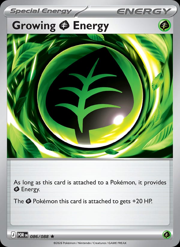Growing Grass Energy 086/088 Perfect Order Pokémon card