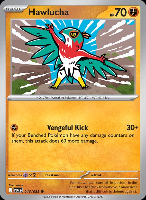 Hawlucha 046/088 Perfect Order Pokémon card