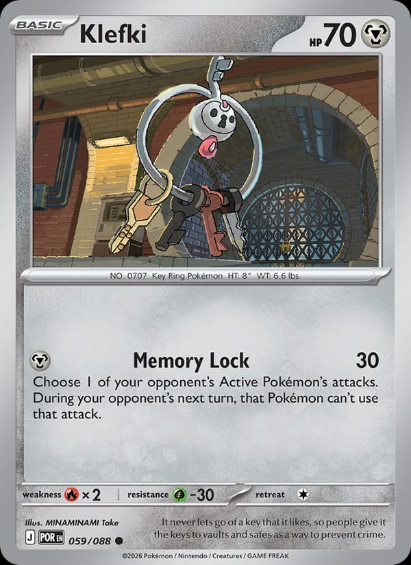 Klefki 059/088 Perfect Order Pokémon card