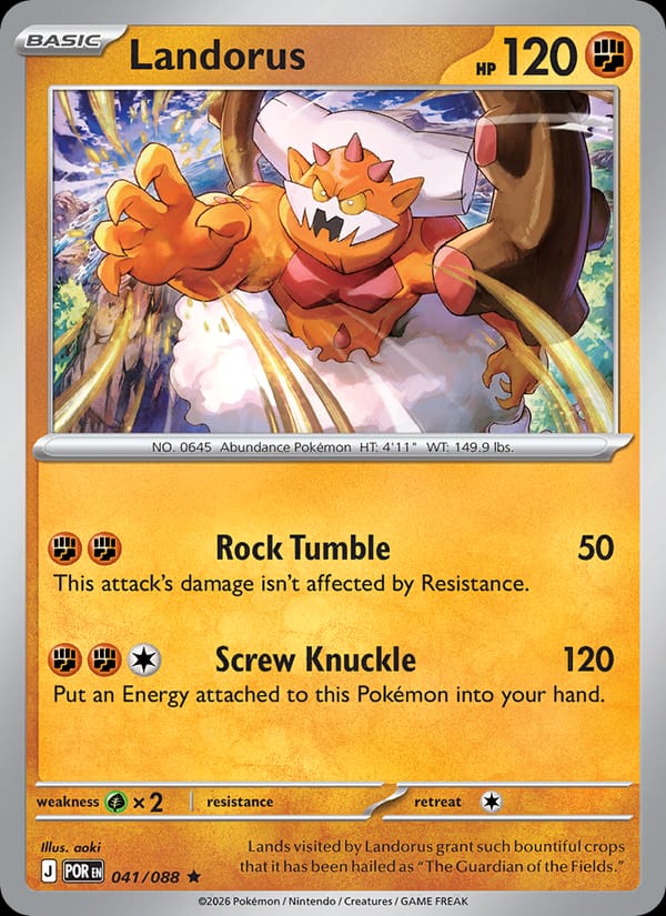 Landorus 041/088 Perfect Order Pokémon card