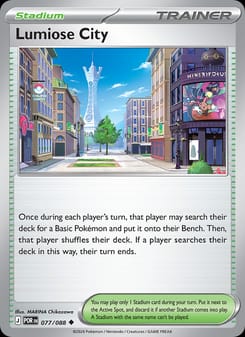 Lumiose City 077/088 Uncommon – Perfect Order Pokémon card