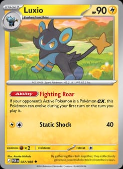 Luxio 027/088 Uncommon – Perfect Order Pokémon card