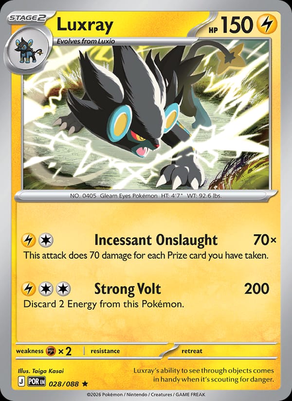 Luxray 028/088 Perfect Order Pokémon card