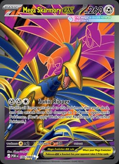 Mega Skarmory ex 106/088 Ultra Rare – Perfect Order Pokémon card