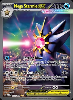 Mega Starmie ex 118/088 Special Illustration Rare – Perfect Order Pokémon card