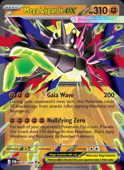 Mega Zygarde ex 047/088 Double Rare – Perfect Order Pokémon card