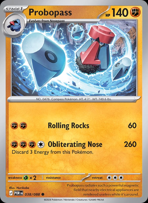Probopass 038/088 Perfect Order Pokémon card