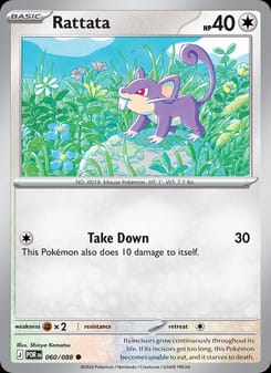 Rattata 060/088 Common – Perfect Order Pokémon card