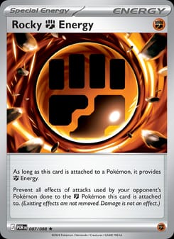 Rocky Fighting Energy 087/088 Rare – Perfect Order Pokémon card