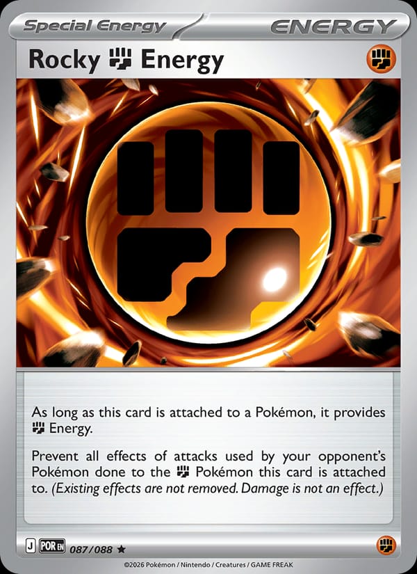 Rocky Fighting Energy 087/088 Perfect Order Pokémon card