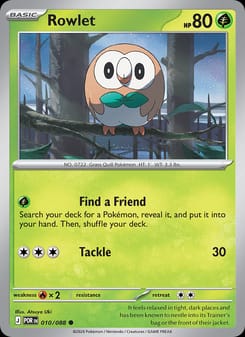 Rowlet 010/088 Common – Perfect Order Pokémon card