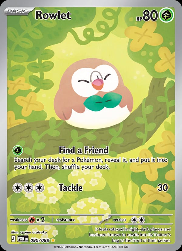 Rowlet 090/088 Perfect Order Pokémon card
