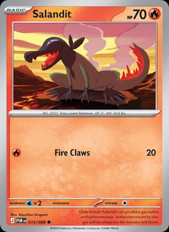 Salandit 015/088 Common – Perfect Order Pokémon card
