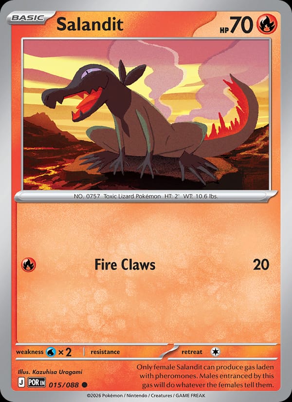 Salandit 015/088 Perfect Order Pokémon card