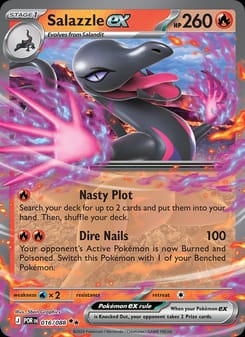 Salazzle ex 016/088 Double Rare – Perfect Order Pokémon card