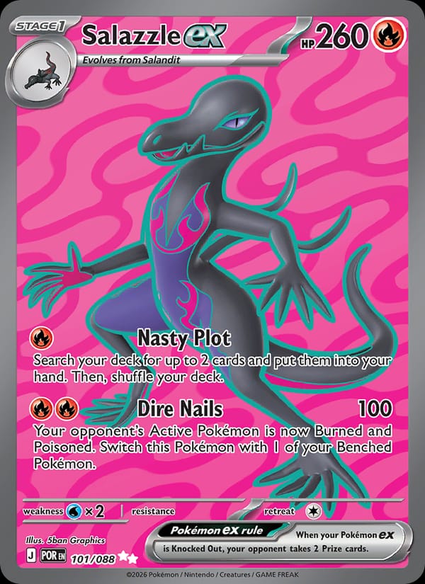 Salazzle ex 101/088 Perfect Order Pokémon card