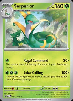Serperior 006/088 Rare – Perfect Order Pokémon card