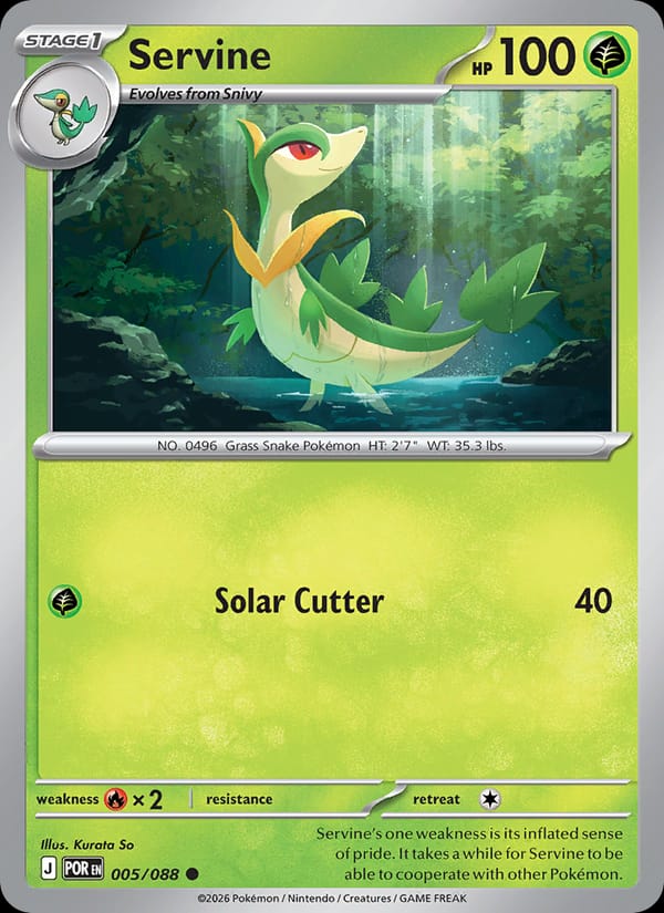Servine 005/088 Perfect Order Pokémon card