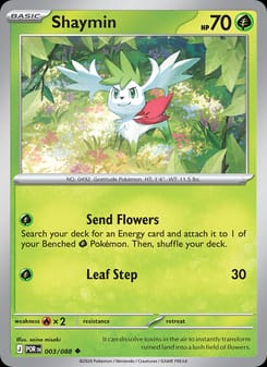 Shaymin 003/088 Uncommon – Perfect Order Pokémon card