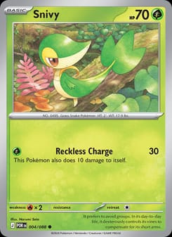 Snivy 004/088 Common – Perfect Order Pokémon card