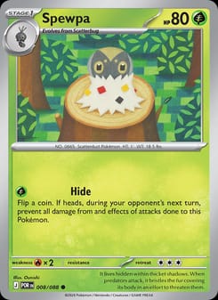 Spewpa 008/088 Common – Perfect Order Pokémon card