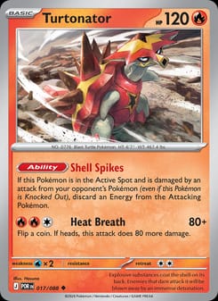 Turtonator 017/088 Uncommon – Perfect Order Pokémon card