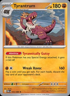 Tyrantrum 045/088 Rare – Perfect Order Pokémon card