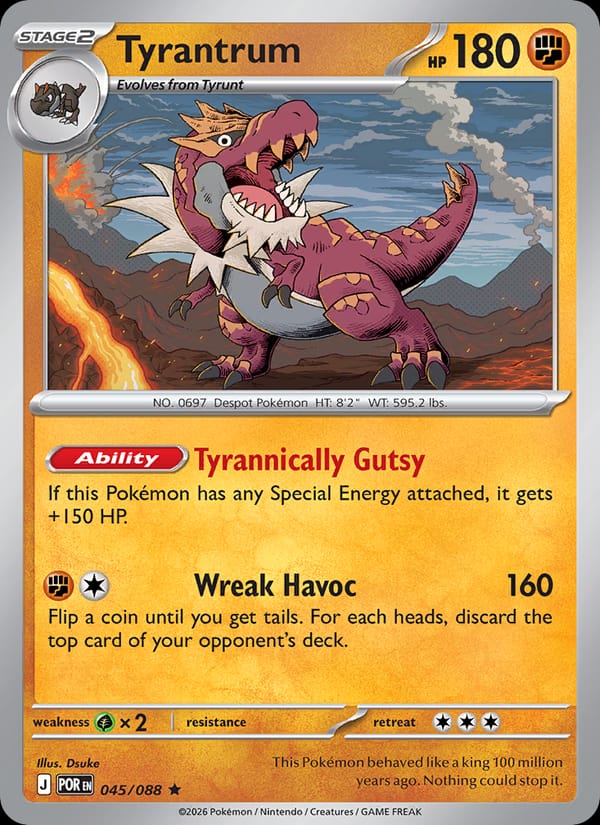 Tyrantrum 045/088 Perfect Order Pokémon card