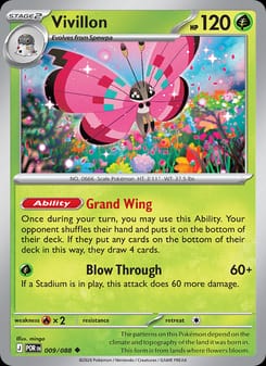 Vivillon 009/088 Uncommon – Perfect Order Pokémon card