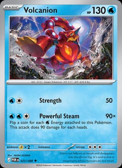 Volcanion 025/088 Uncommon – Perfect Order Pokémon card